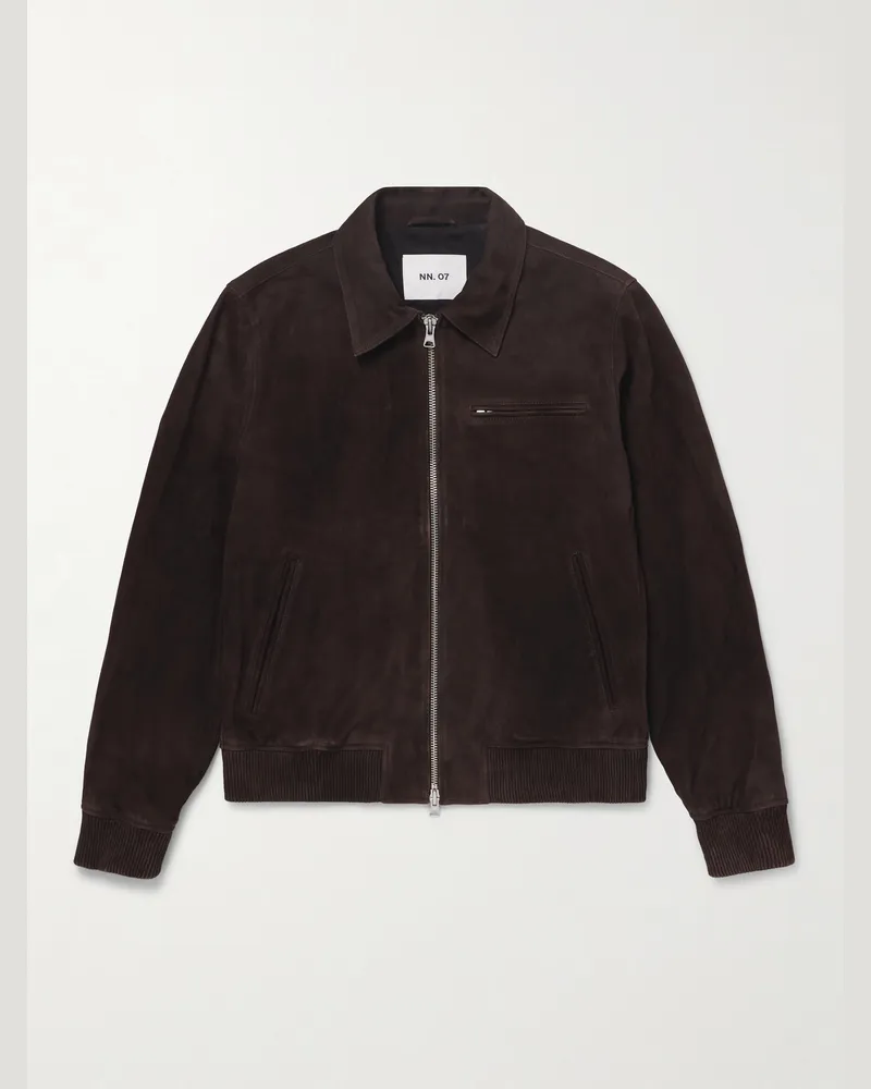 NN 07 Owen 90031 Suede Jacket Brown