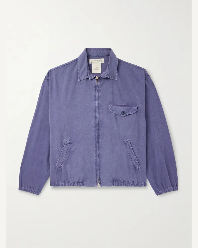 Remi Relief Blouson aus Baumwoll-Twill Blau