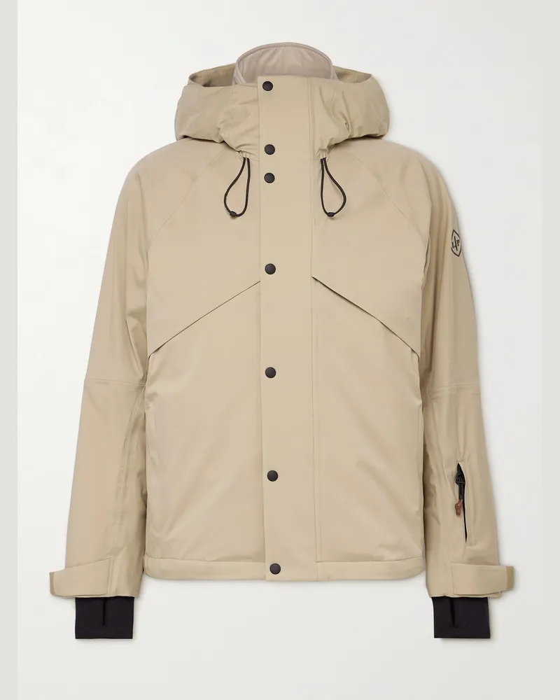 Loro Piana Zurs Skijacke aus 3L-Storm-System®-Nylon mit Stretch-Jersey-Besatz und Kapuze Neutral