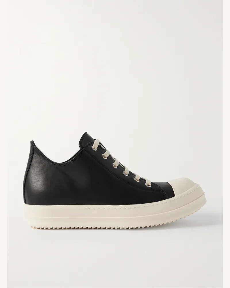 Rick Owens Sneakers aus Leder Schwarz