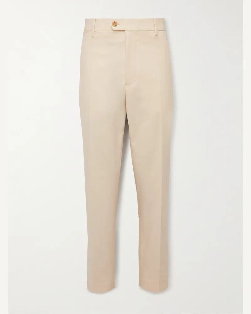 Umit Benan Gerade geschnittene Hose aus einer Baumwollmischung Neutral