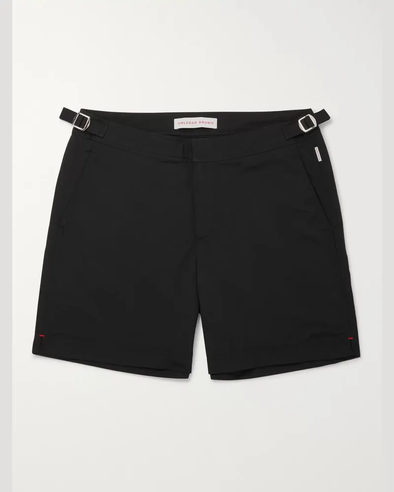 Orlebar Brown Bulldog mittellange Badeshorts Schwarz