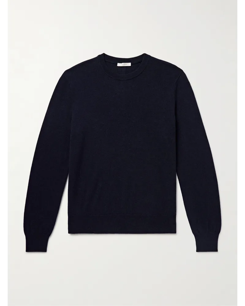 The Row Benji Pullover aus Kaschmir Blau