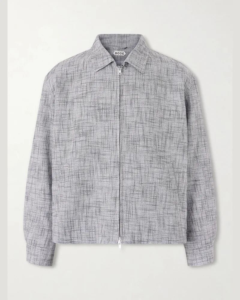 BODE Static Ohio Linen-Blend Jacket Gray