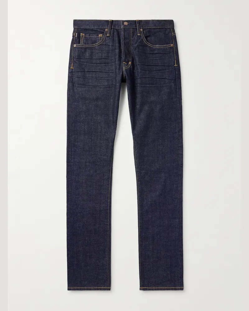 Tom Ford Schmal geschnittene Jeans Blau