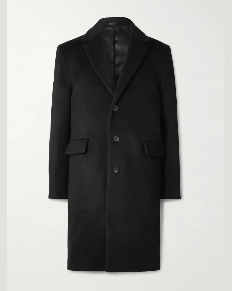 MR P. Wool and Cashmere-Blend Coat Black