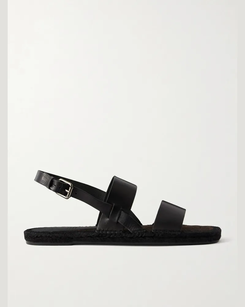 Castañer Ken Leather Sandals Black