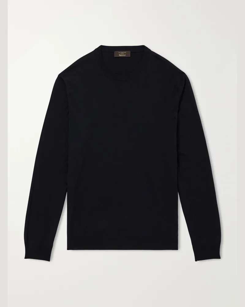Slowear Wool-Blend Sweater Blue
