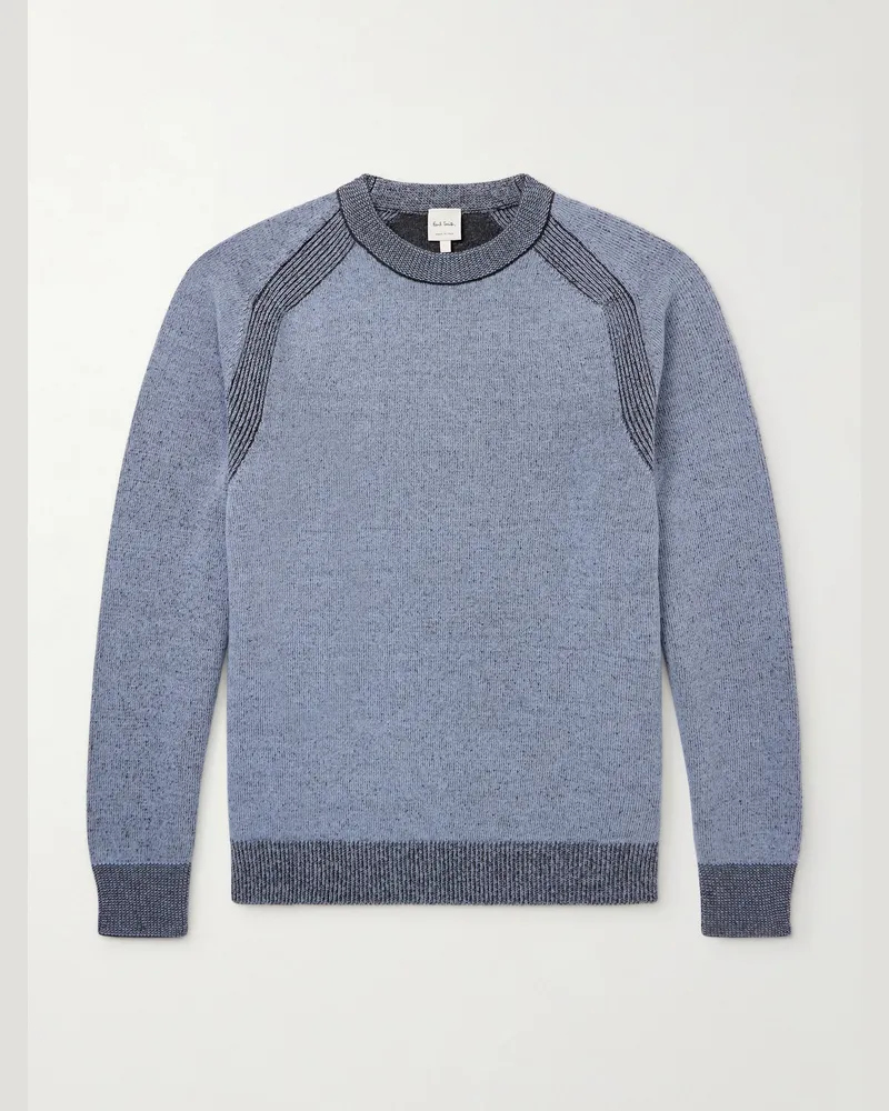 Paul Smith Ribbed Wool Sweater Black