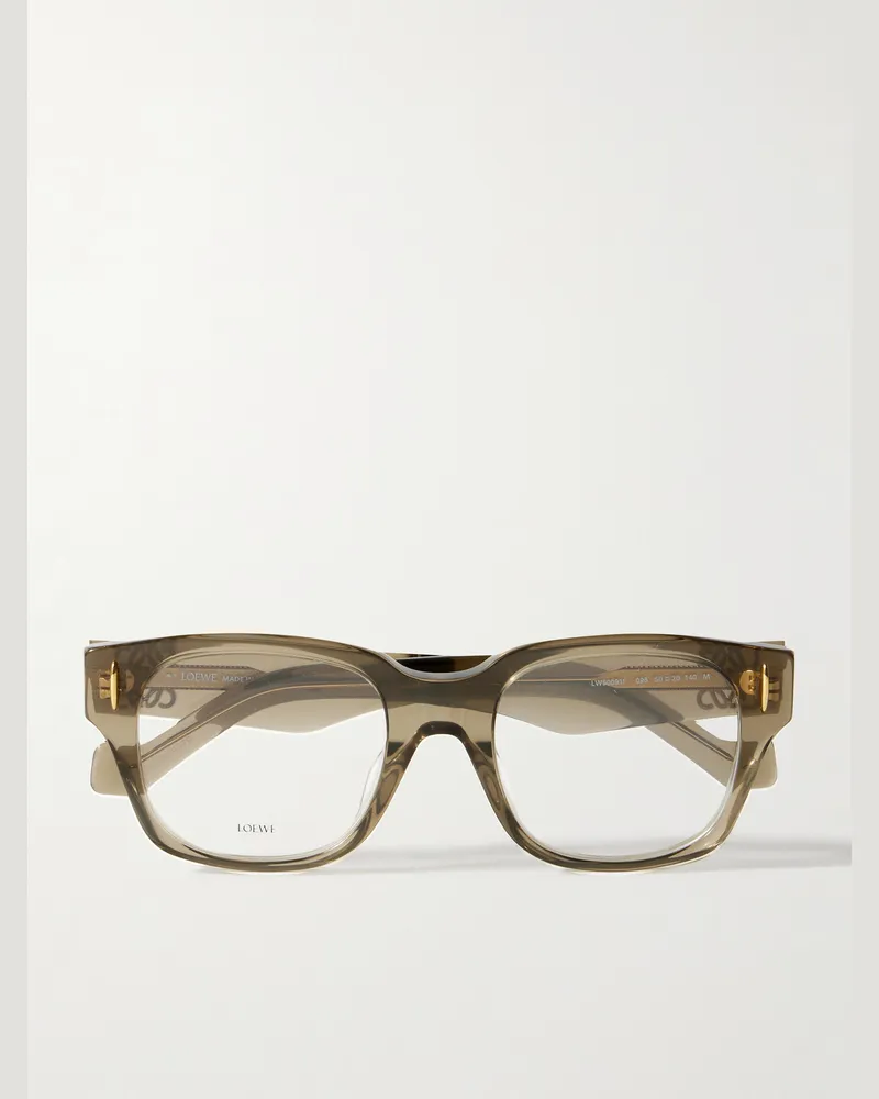 Loewe Brille mit eckigem Rahmen aus Azetat Grün