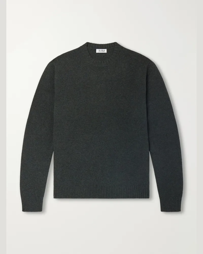 De Petrillo Merino Wool and Cashmere-Blend Sweater Green