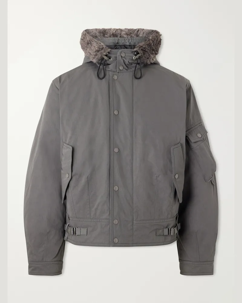 Our Legacy Orbit Hooded Twill Bomber Jacket Green
