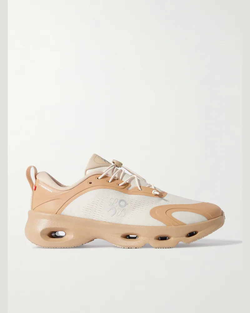 Loewe ON 8 Cloud Sneakers aus Mesh mit Gummibesatz Braun