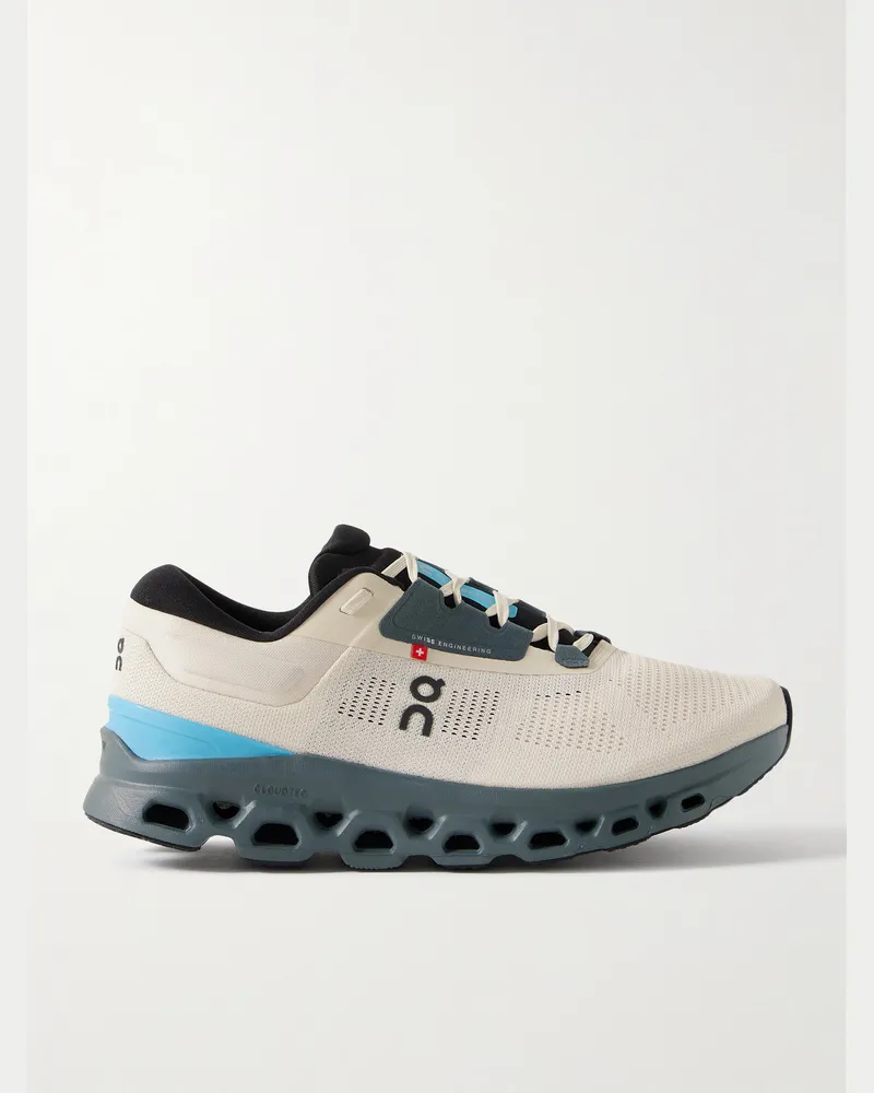 ON Cloudstratus 3 Laufschuhe aus Mesh mit Gummibesatz Grau