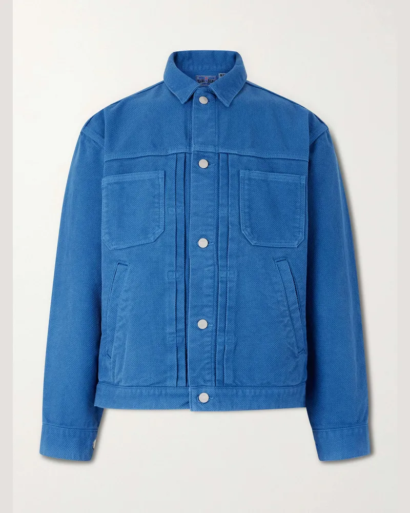 Blue Blue Japan Textured-Cotton Jacket Blue