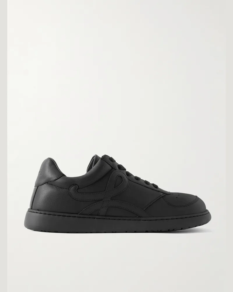 Loewe Jambo Logo-Appliquéd Leather Sneakers Black