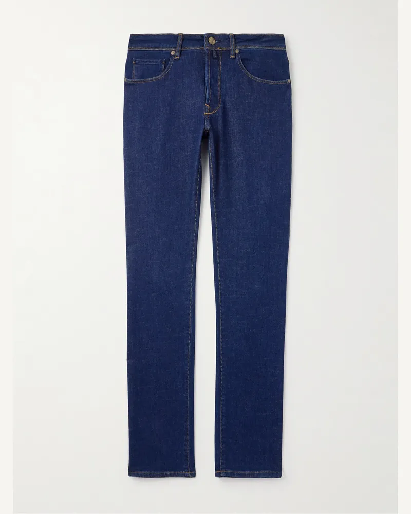 Incotex Schmal geschnittene Jeans Blau