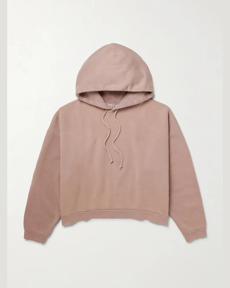 Acne Studios Fester H Hoodie aus Baumwoll-Jersey Lila
