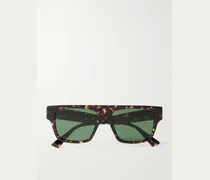 Square-Frame Tortoiseshell Acetate Sunglasses