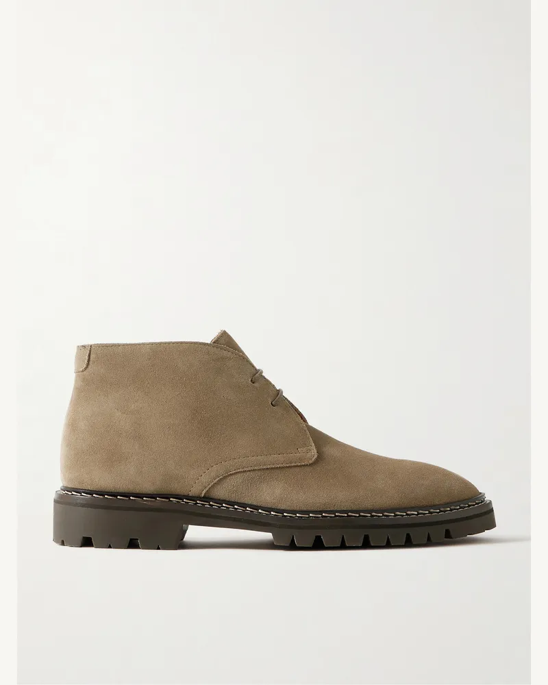 MR P. Lucien Chukka-Stiefel aus Veloursleder Neutral