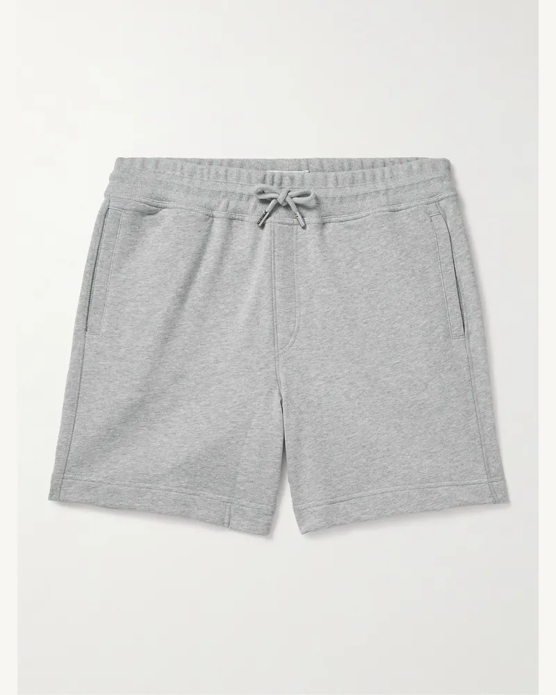 MR P. Gerade geschnittene Shorts aus Baumwoll-Jersey mit Kordelzugbund Grau