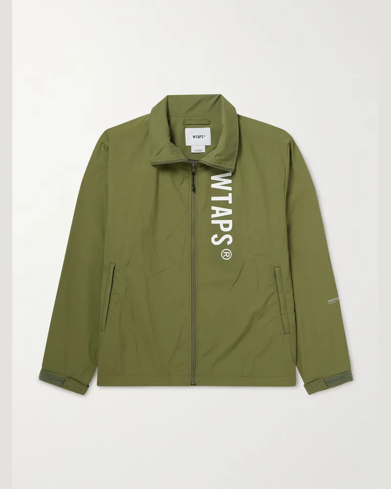 WTAPS Jacke aus Pertex®-Nylon mit Logoprint Grün