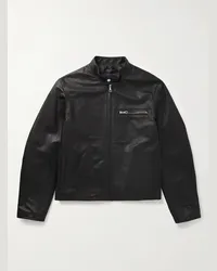 John Elliott + Co Café Racer Lederjacke Schwarz