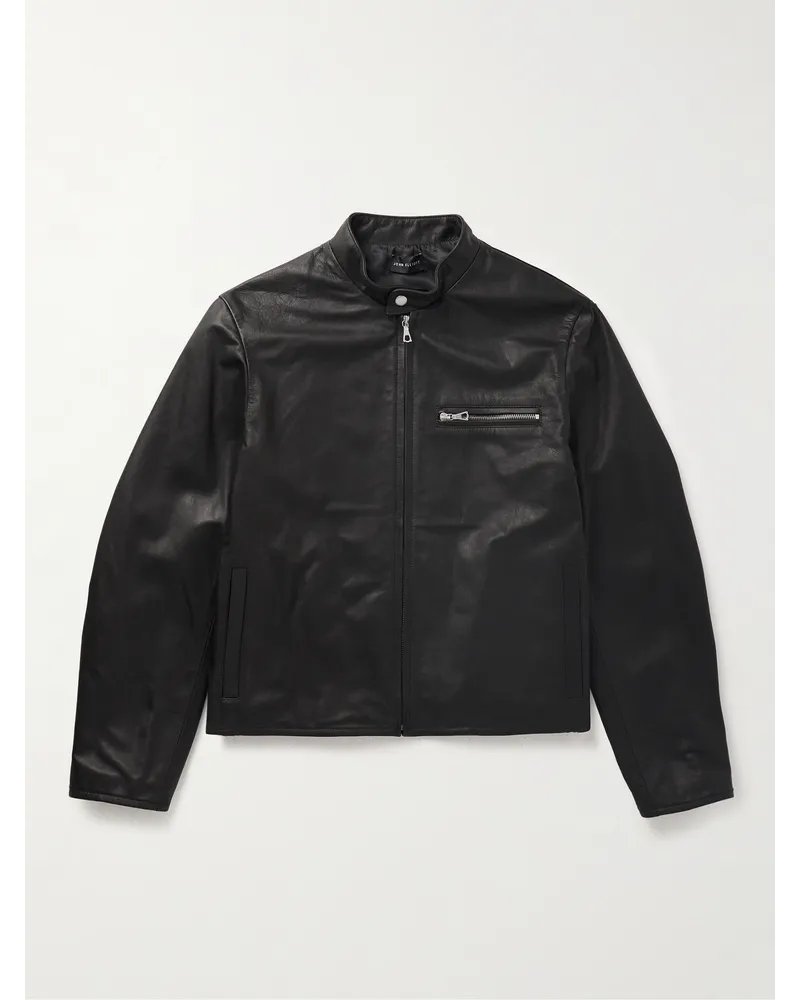 John Elliott + Co Café Racer Lederjacke Schwarz