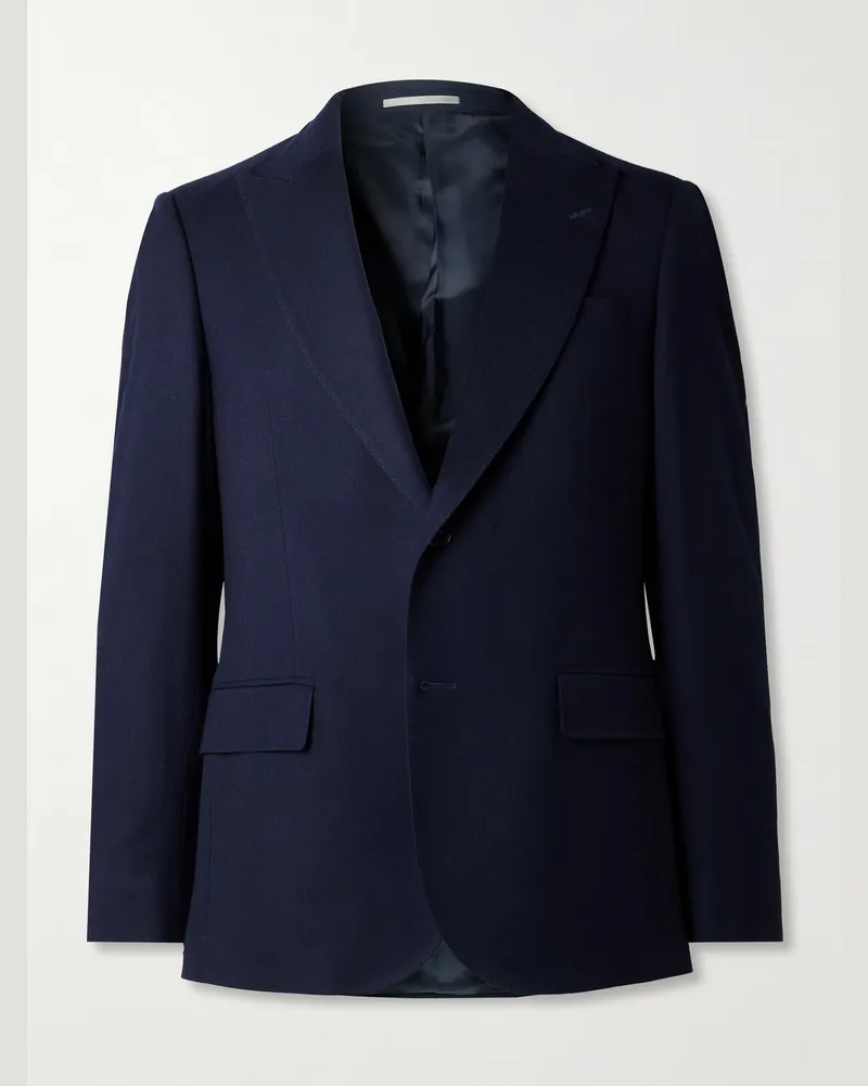 MR P. Slim-Fit Super 150s Wool Suit Jacket Blue