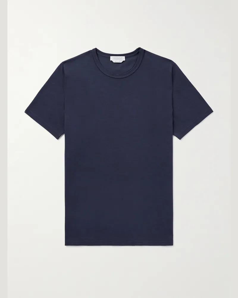 Gabriela Hearst Bandeira Cotton-Jersey T-Shirt Blue