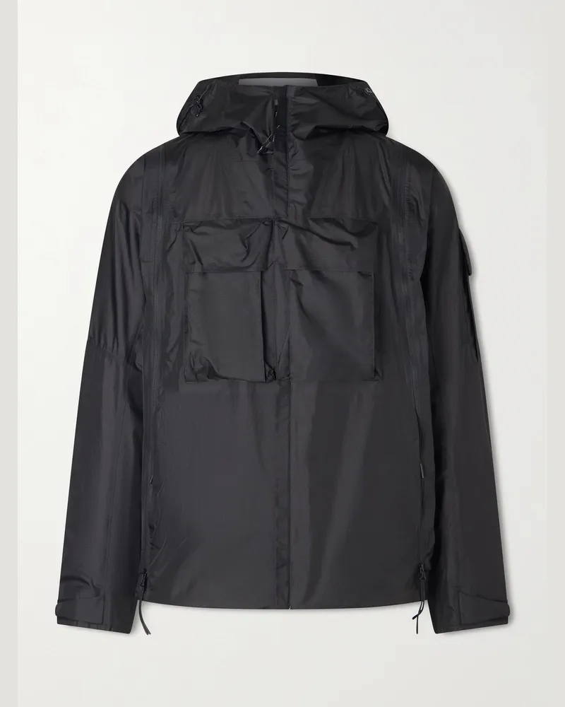 C.P. Company Metropolis Series Kapuzenjacke aus „Pertex®“-Ripstop Schwarz