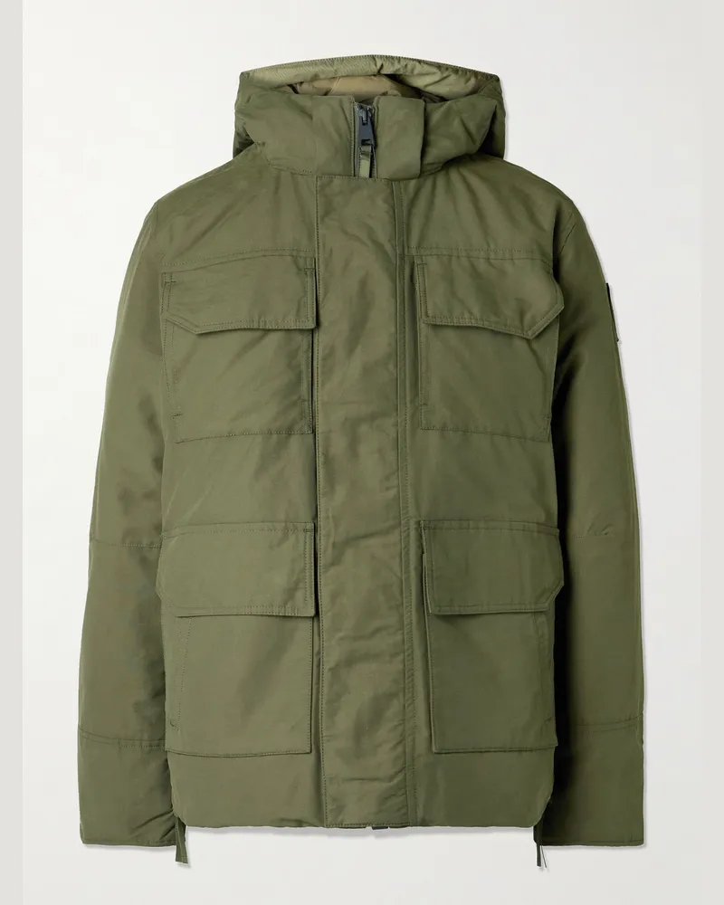 Canada Goose Maitland Daunenparka aus Canvas aus einer Baumwoll-Nylon-Mischung Grün