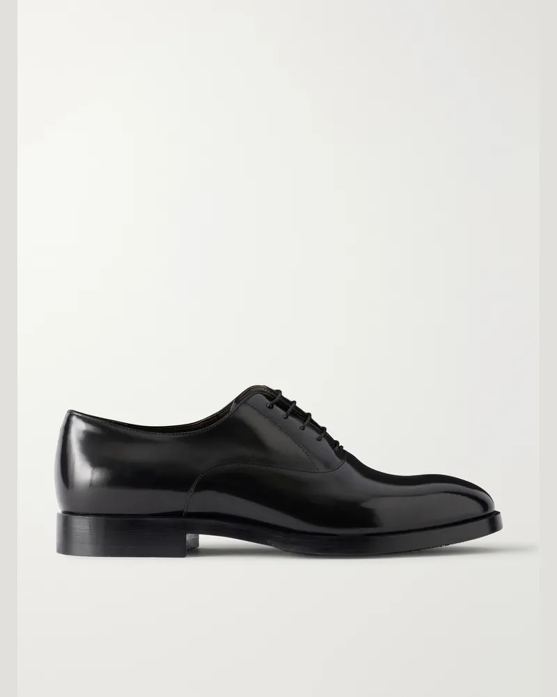 Brunello Cucinelli Leather Oxford Shoes Black