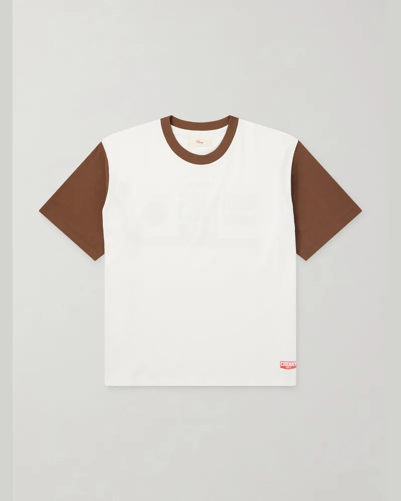 Cherry Los Angeles Safari Cotton-Jersey T-Shirt White