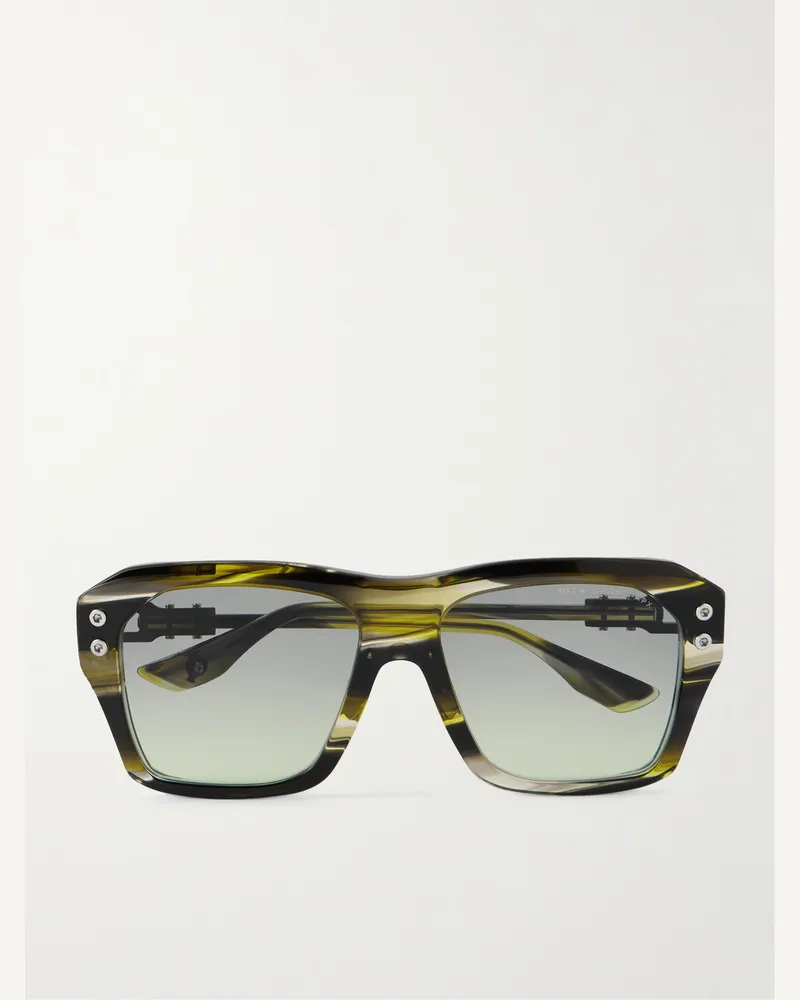 DITA Grand-APX Sonnenbrille mit D-Rahmen aus Azetat Schwarz