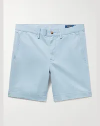 Ralph Lauren Gerade geschnittene Shorts aus Stretch-Baumwoll-Twill Blau