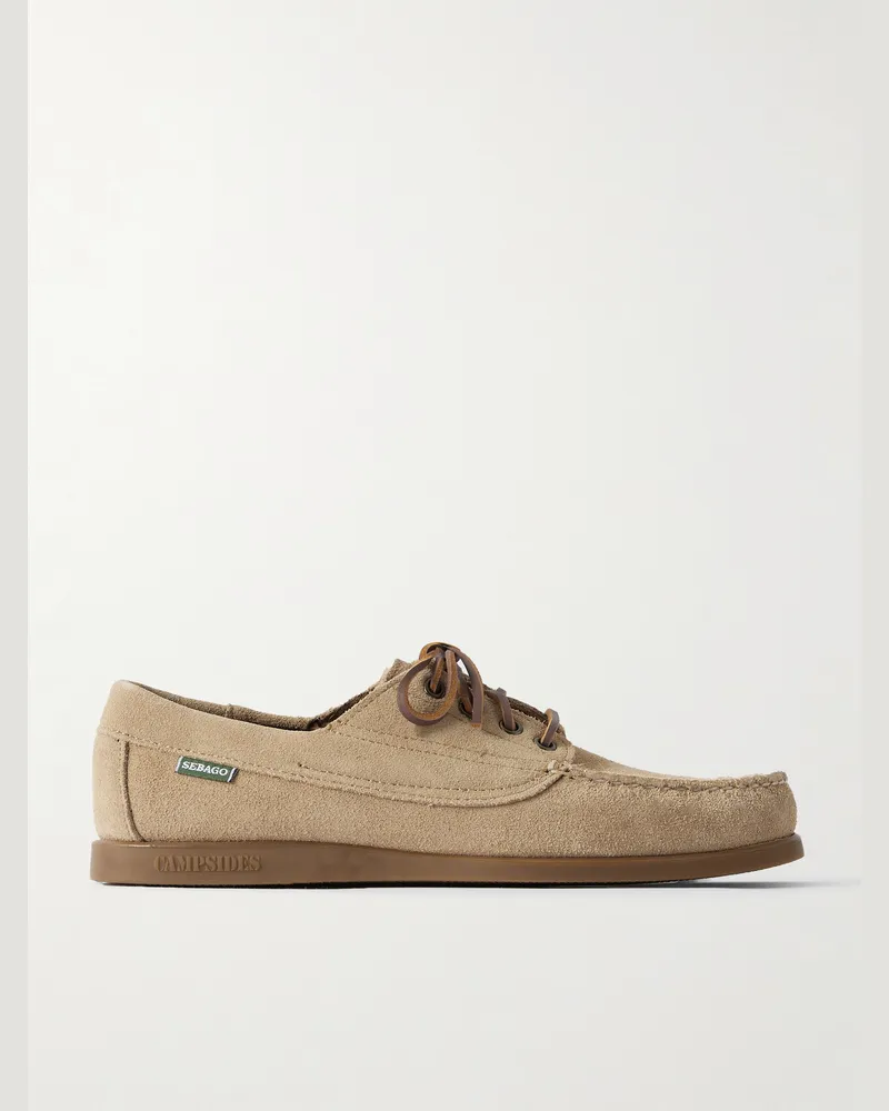 Sebago Askook Bootsschuhe aus strukturiertem Veloursleder Neutral