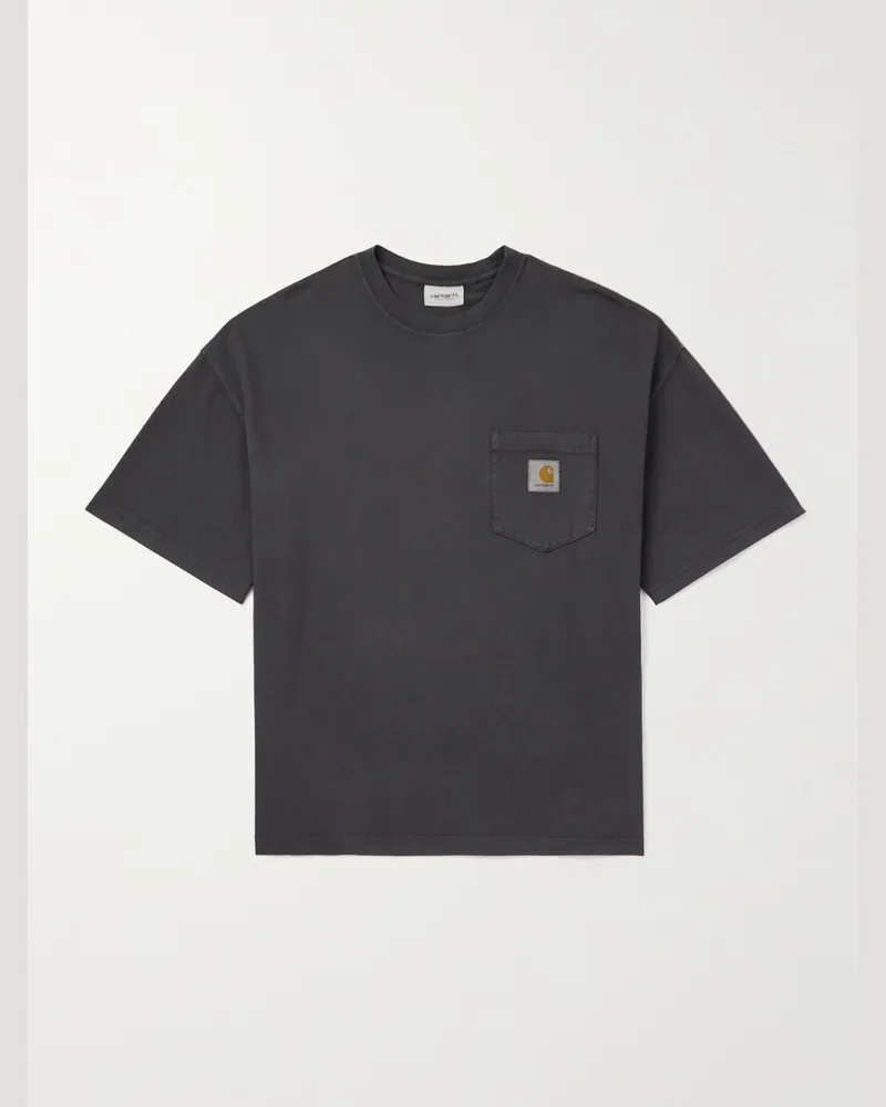 Carhartt WIP T-Shirt aus Baumwoll-Jersey Schwarz