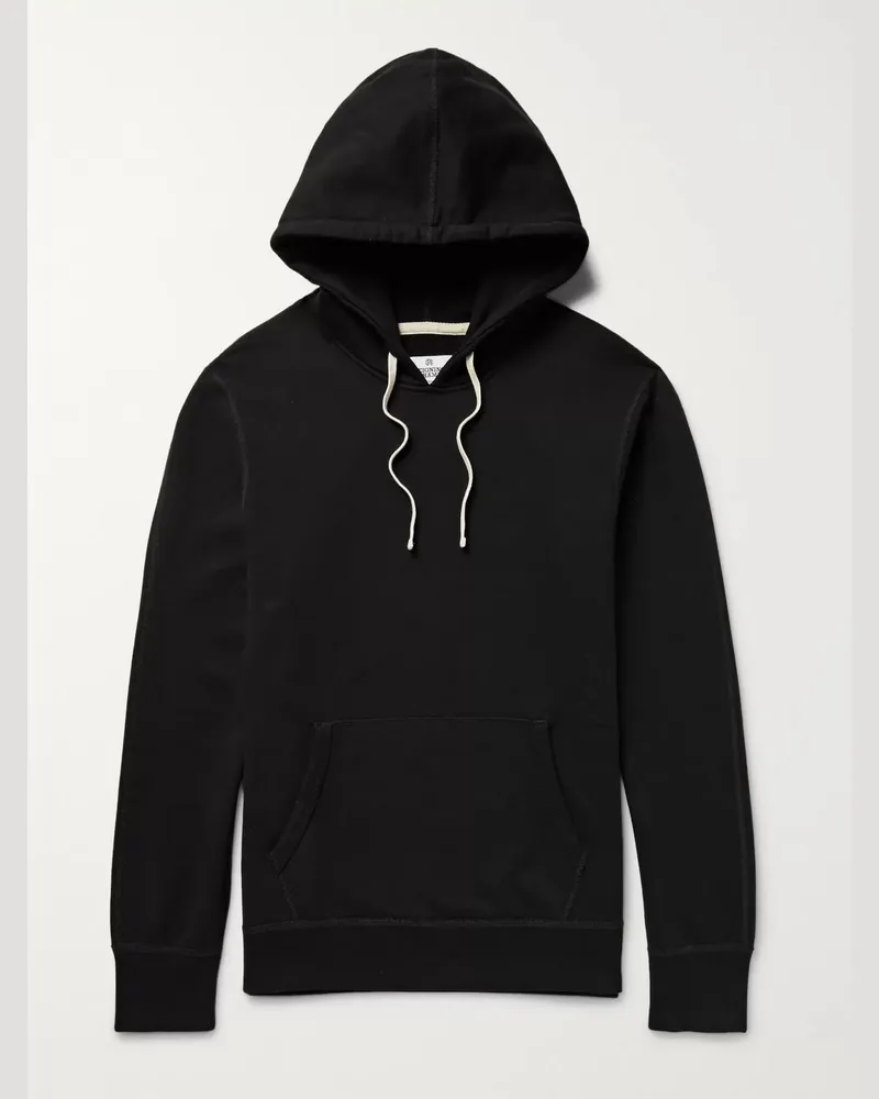 Reigning Champ Hoodie aus Baumwoll-Jersey Schwarz