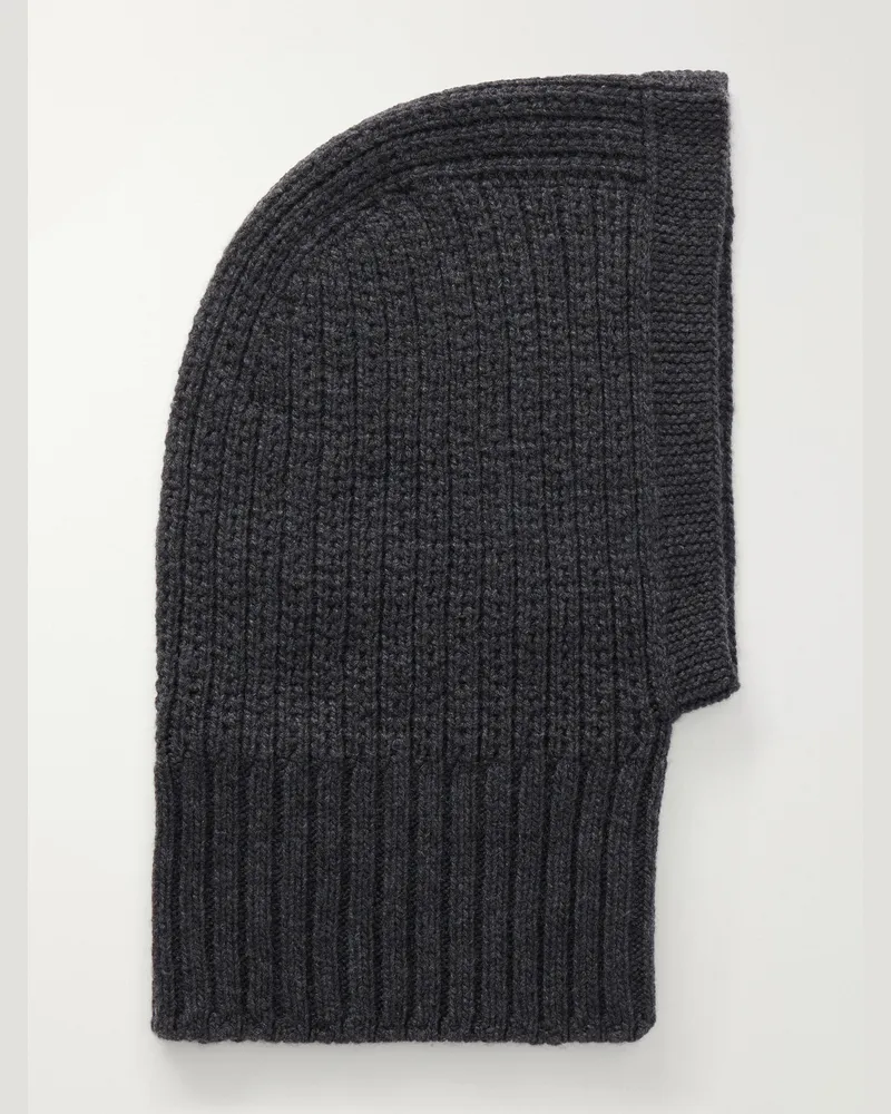 Johnstons of Elgin Waffle-Knit Cashmere Snood Black