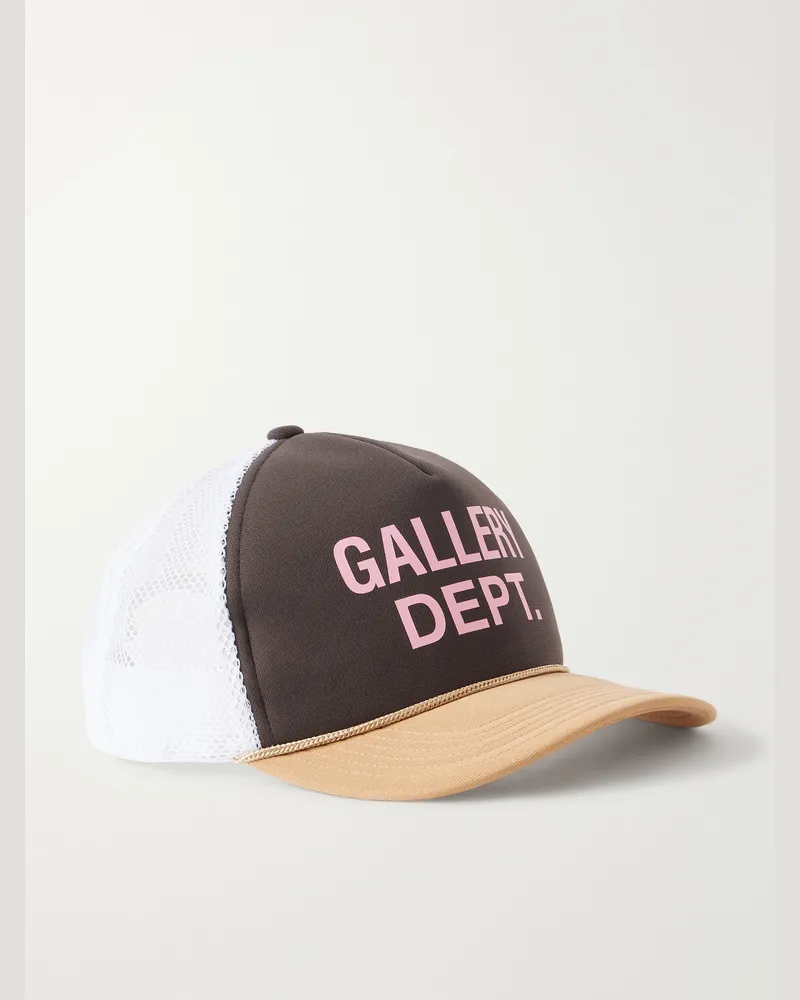 GALLERY DEPT. Logo-Print Foam and Mesh Trucker Cap Multi