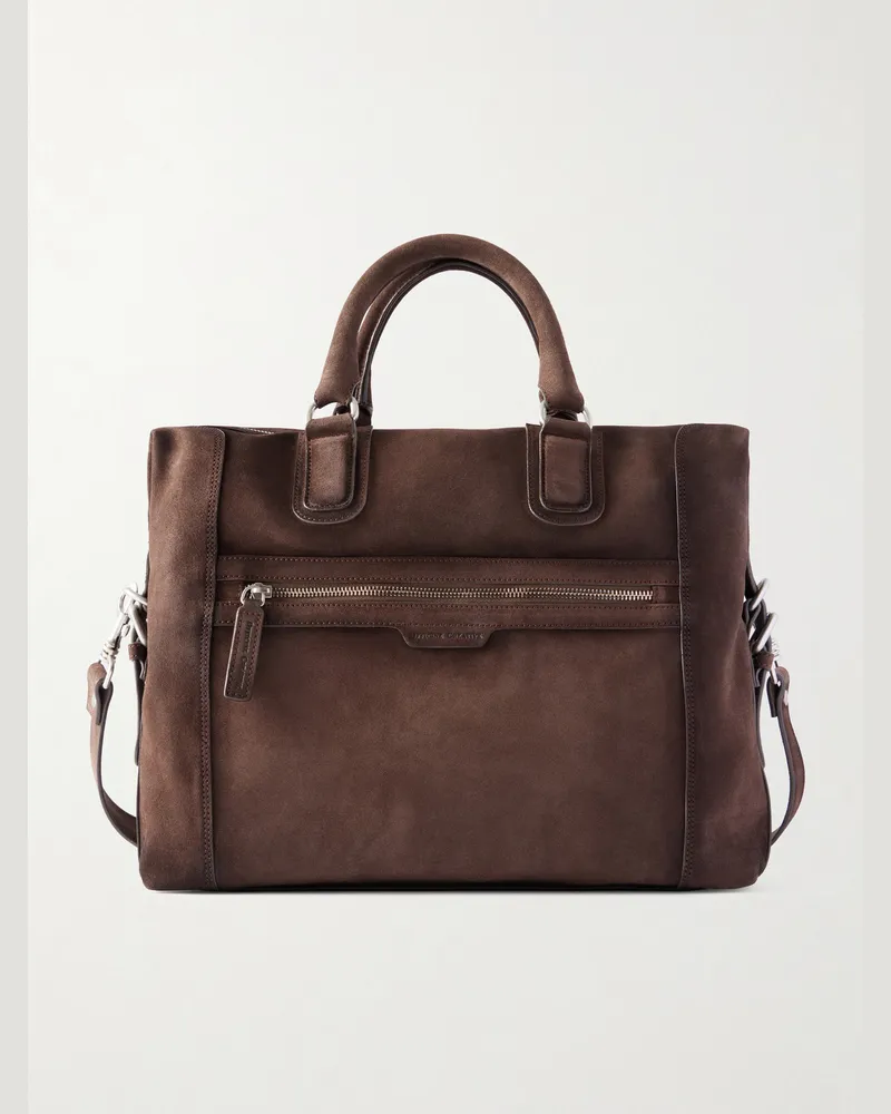 Officine Creative Italia Jules 007 Leather Briefcase Brown