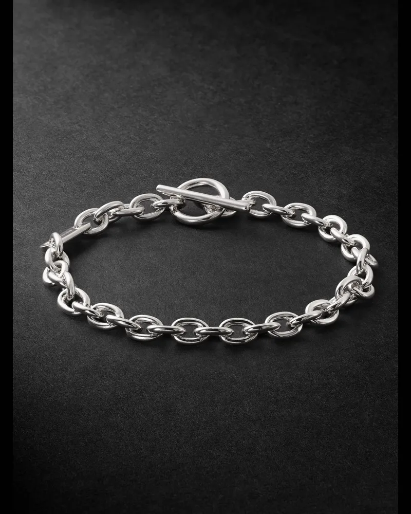 MAOR Plaun Sterling Silver Chain Bracelet Silver