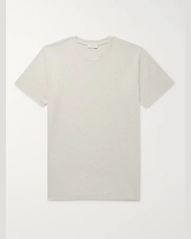 Sunspel Riviera T-Shirt aus Baumwoll-Jersey Neutral