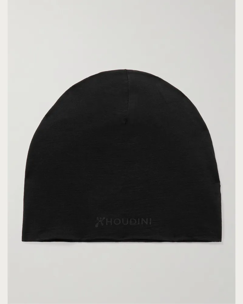 Houdini Desoli Beanie aus Merinowolle Schwarz