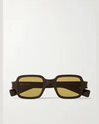 Saint Laurent Sonnenbrille mit eckigem Rahmen aus Azetat Braun