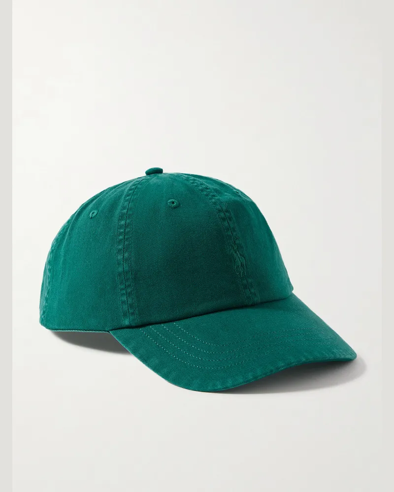 Ralph Lauren Baseballkappe aus Baumwoll-Twill mit Logostickerei Grün