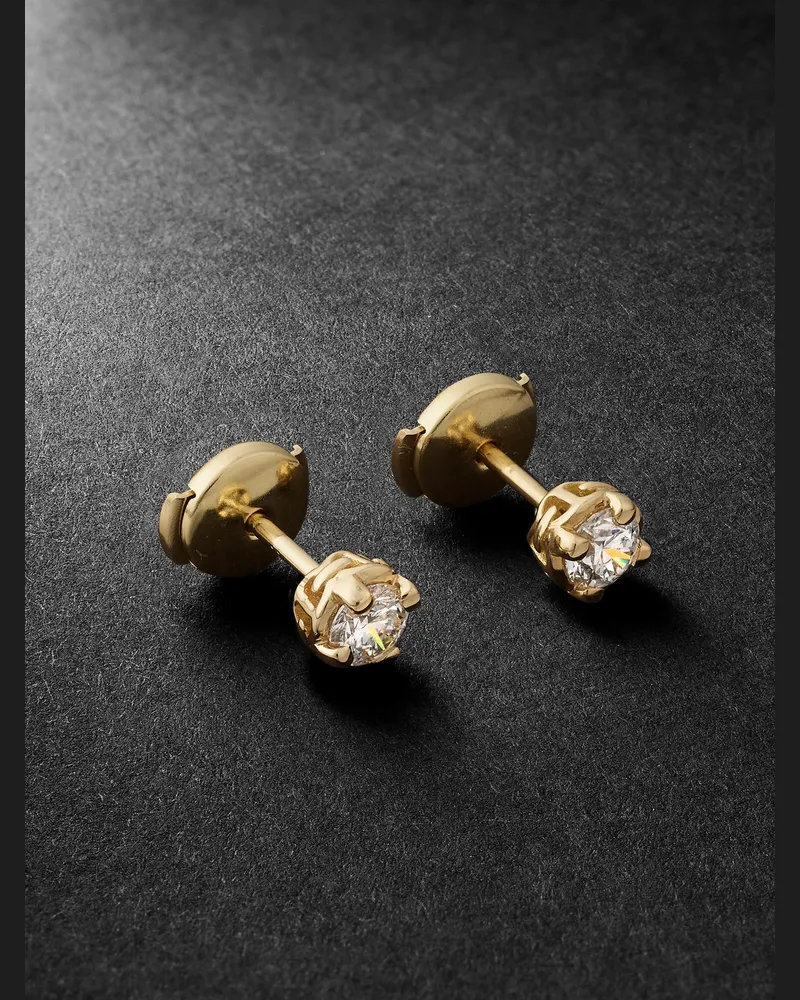 HOORSENBUHS 18-Karat Gold Diamond Earrings Gold