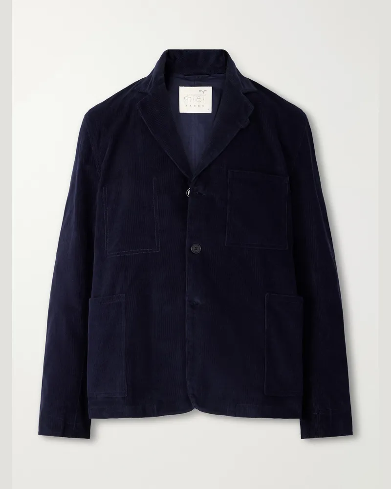 KARDO Somesh Cotton-Corduroy Suit Jacket Blue
