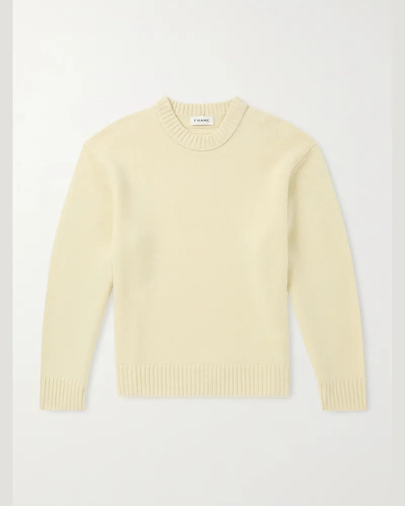 Frame Denim Pullover aus Kaschmir Gelb